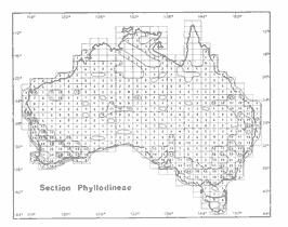 Isoflor map of Acacia section Phyllodineae in Australia